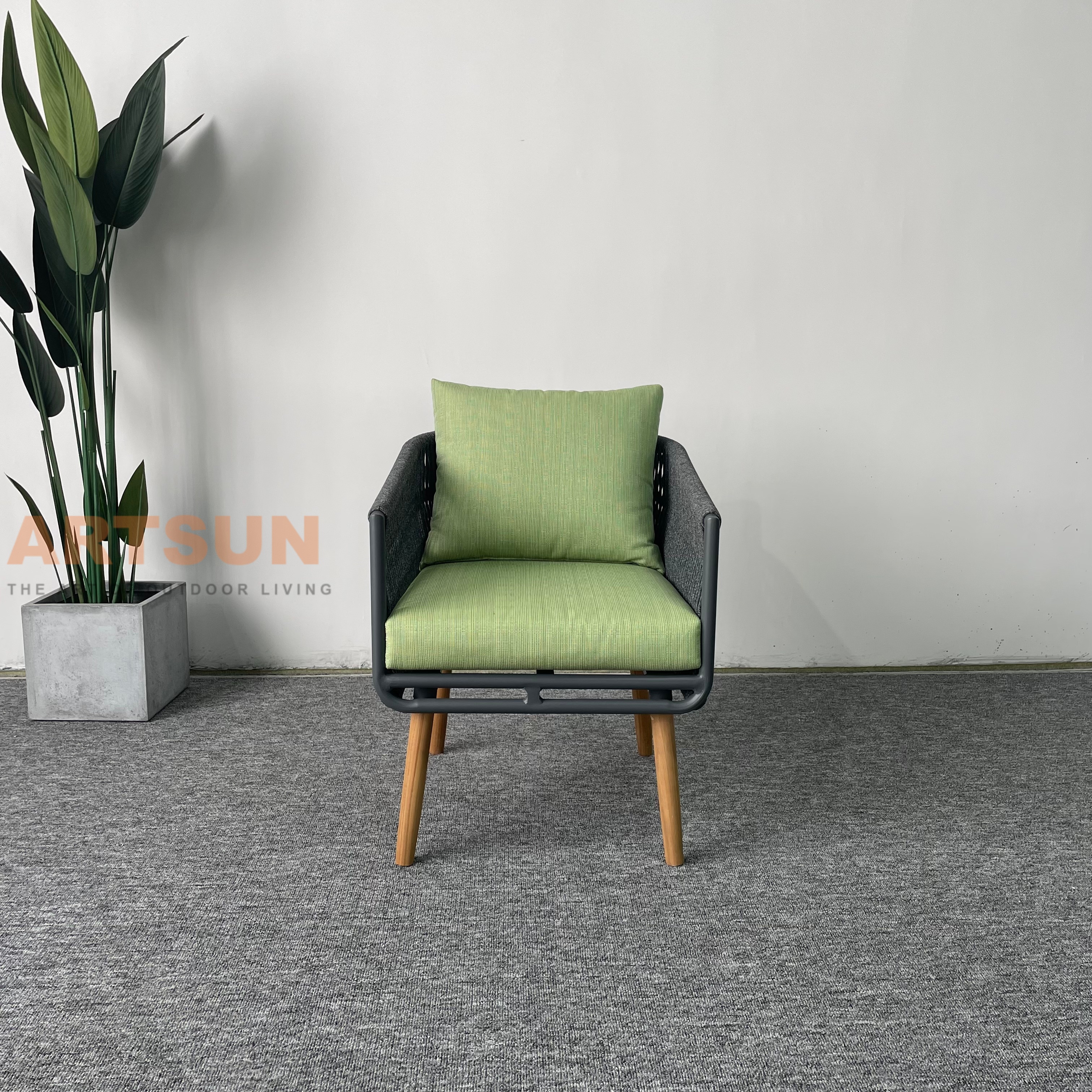 Самый популярный тканый садовый диван для отдыха на открытом воздухе для отдыха