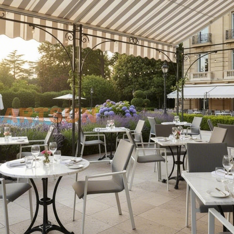 Водонепроницаемый обеденный стул на открытом воздухе для ресторана 