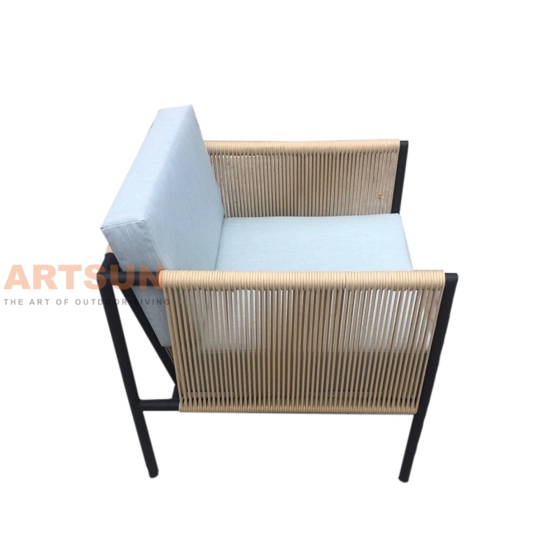 Наружный плетеный синтетический веревочный диван-стул для современных сидений в патио