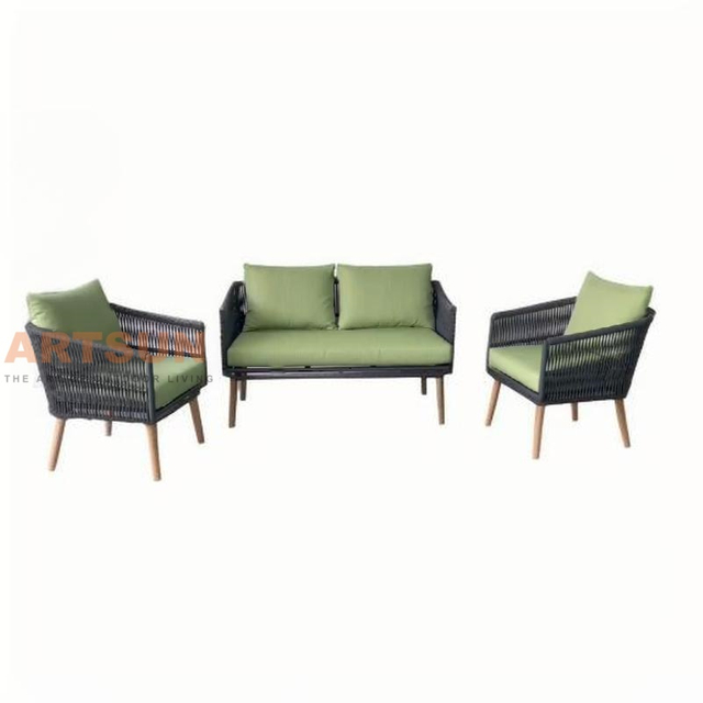 Самый популярный тканый садовый диван для отдыха на открытом воздухе для отдыха