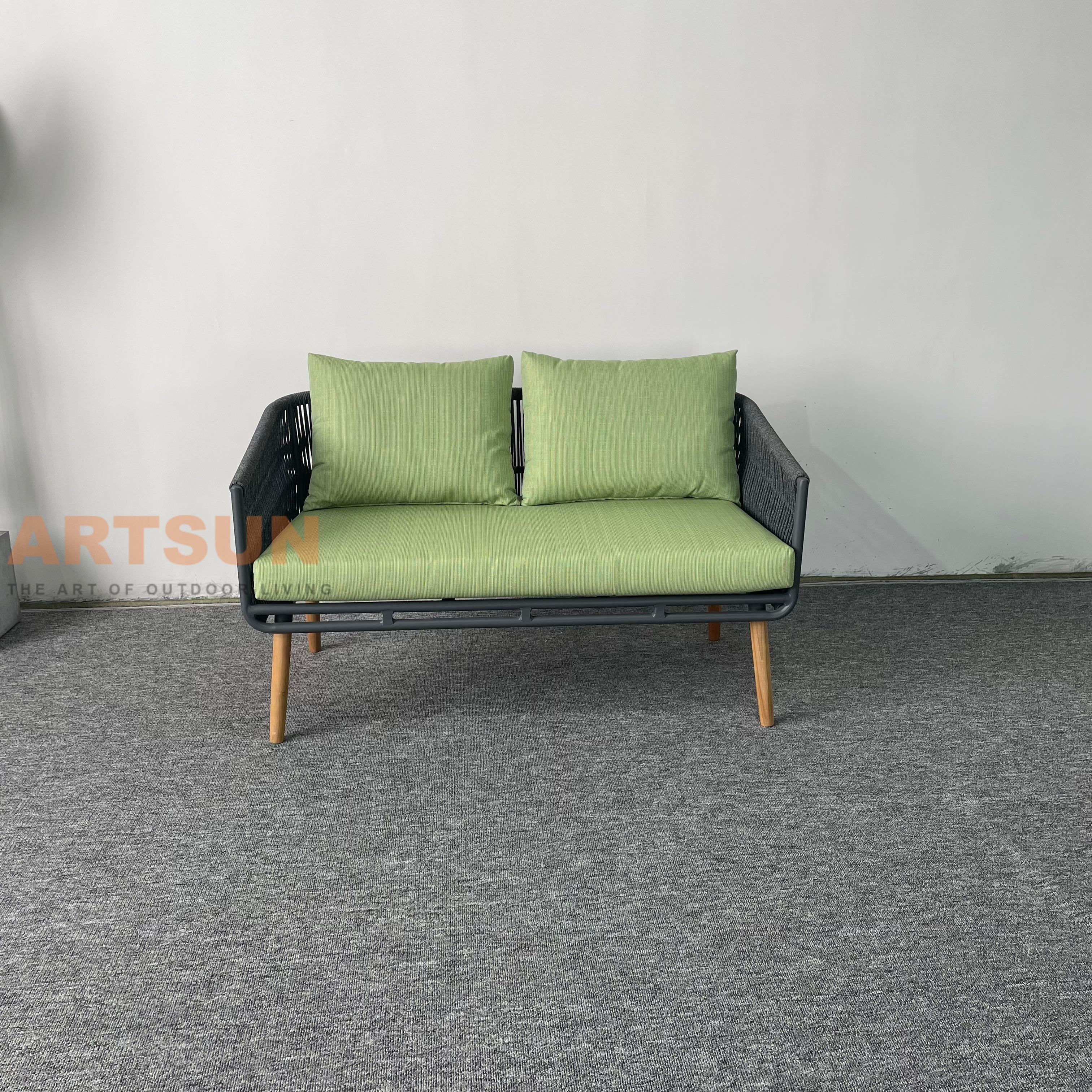 Самый популярный тканый садовый диван для отдыха на открытом воздухе для отдыха